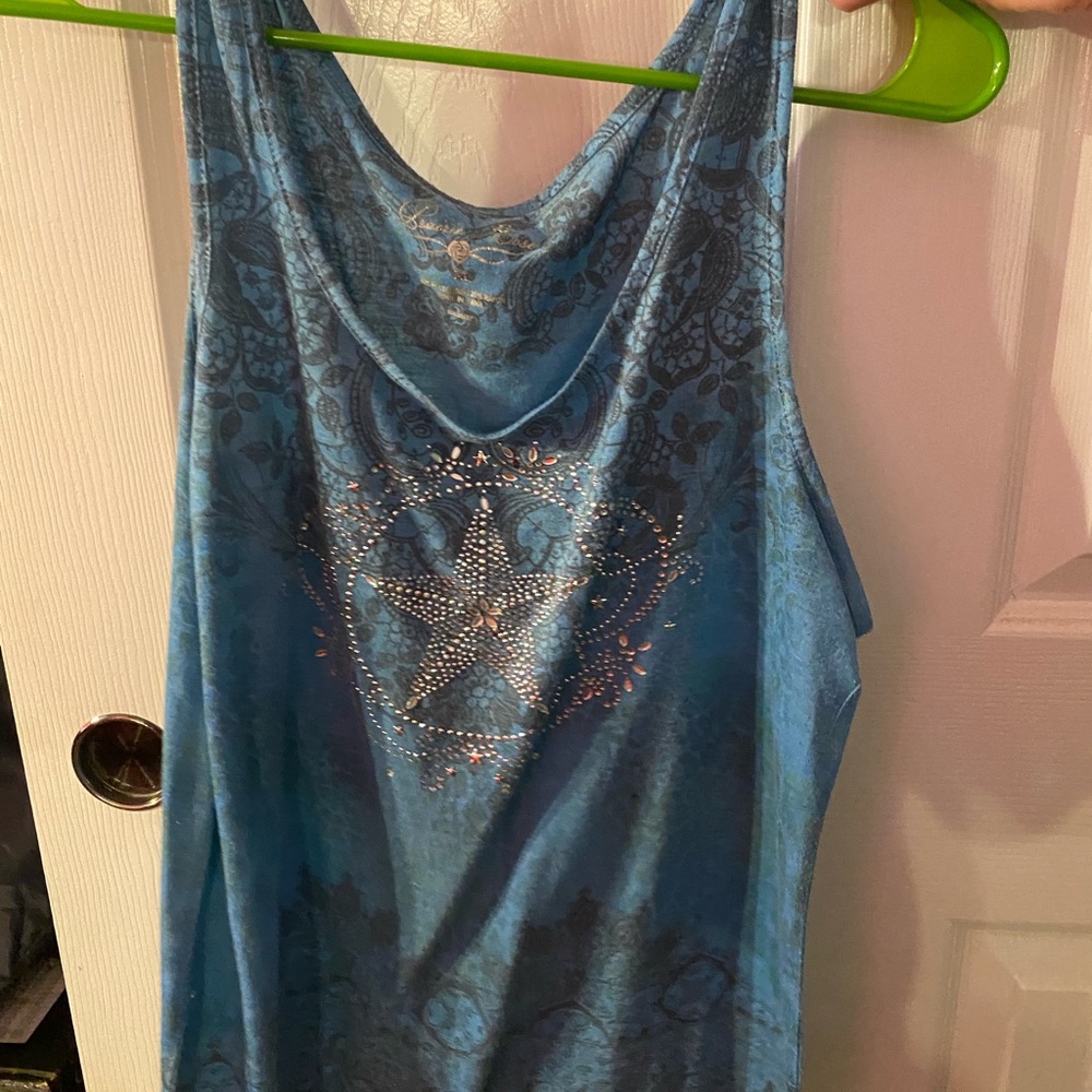 Teal tank top